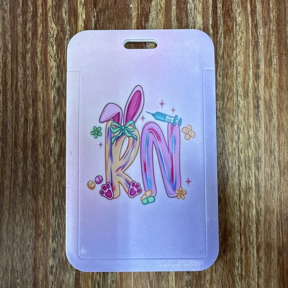 Easter Themed RN Badge ID Holder